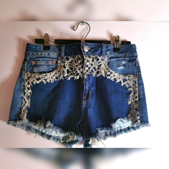 (2 for $40) AE High Waisted Festival Shorts NWOT - Picture 1 of 4
